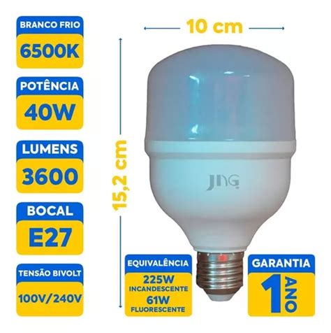 Lâmpada Ultra Led 40w Alta Potência Branca Bivolt Kian R 25 em Macaé