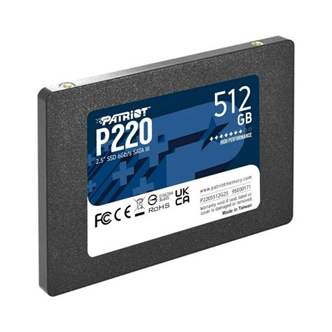 Disque Dur Interne Patriot SSD P220 SATA III 2 5 512 Go