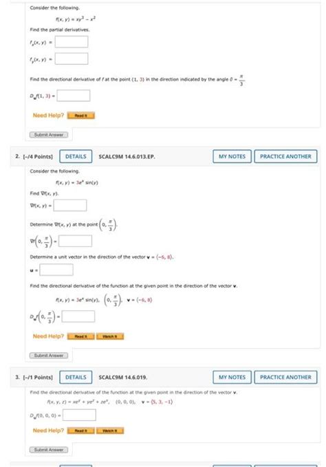 Solved Consider The Following F X Y Xy3−x2 Find The