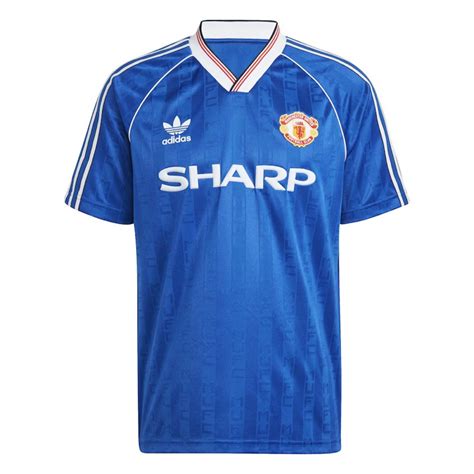 Manchester United X Adidas Originals 88 90 Jersey Blue Shopee Thailand