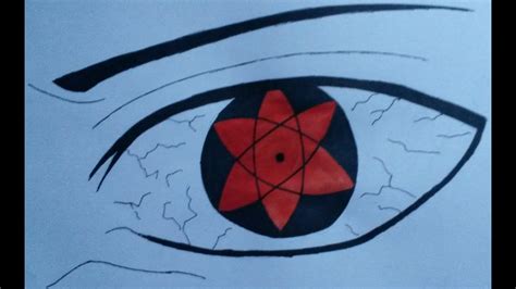 How To Draw Eyes Sasukes Mangekyou Sharingan Color Youtube