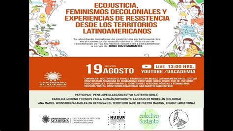 Ecojusticia Feminismos Descoloniales Y Experiencias De Resistencia