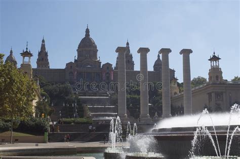 Magic Fountain of Montjuic and the National Art Museum in the ...