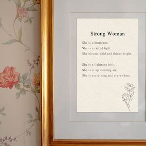 Funeral Short Poem Strong Woman Grief Loss Printable Poem Short