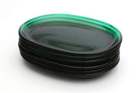 JOSEF FRANK HUMMERTALLRIKAR SEX ST Grönt glas Reijmyre för Svenskt Tenn Glas Serviser