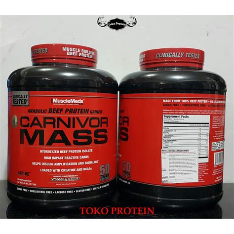 Jual BPOM AOM Musclemeds Carnivor Mass 6Lbs Carnivormass 6 Lbs Lb 6lb