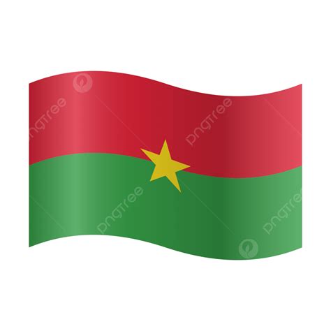 Mapa De Burkina Faso Mapa Isolado De Atlas De Bandeira 3d Vetor Png