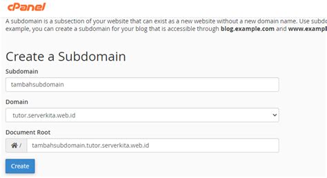 Cara Membuat Subdomain Pada Cpanel Antmediahost