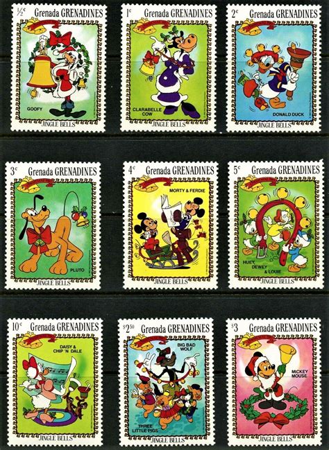 Disney 1983 Christmas Grenada Grenadines Postage Stamps Etsy