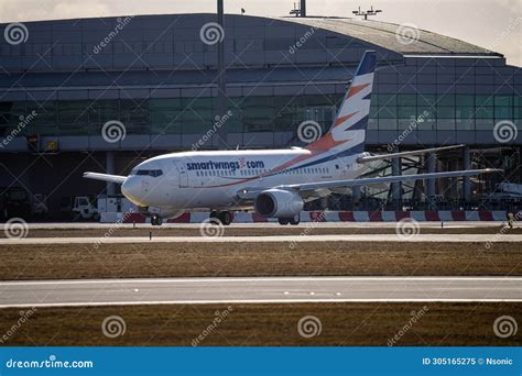 Smartwings Boeing Departing Prague Airport Editorial Image Image