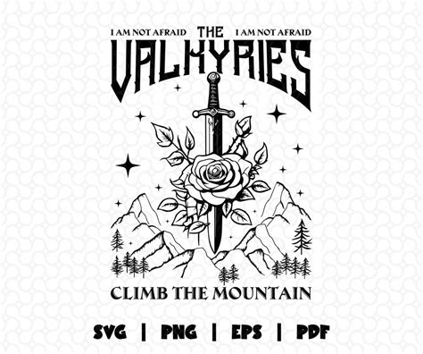 Valkyries Climb The Moutain Svg Png ACOTAR Svg Nesta Svg Velaris