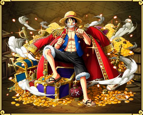 An Anime Character Sitting On Top Of A Chair Surrounded By Gold Coins