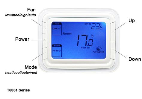 Digital Thermostat T6861 Fan Coil Thermostat For Room Temperature