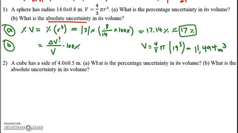 Propagating Uncertainty Through Exponentiation Youtube