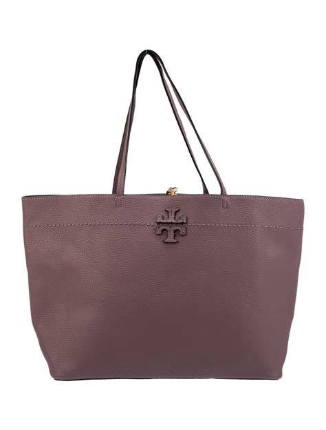 Tory Burch Large Leather Tote Brown Totes Handbags Wto The