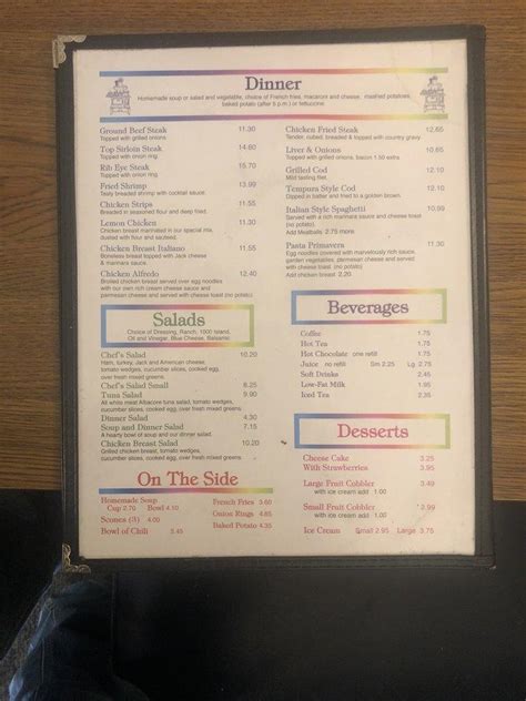 Menu At Little Wonder Cafe Richfield