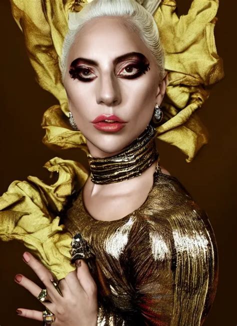 Lady Gaga Styled By Nick Knight Posing Renaissance Stable Diffusion