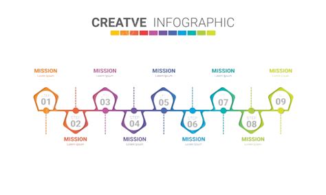 Infographic Design Template With 9 Options Infographics Web