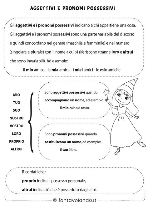 Schede Didattiche Di Italiano Scuola Primaria Gli Aggettivi E I