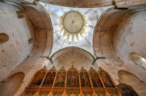 Ananuri Georgia July Interior Of Church On Ananuri