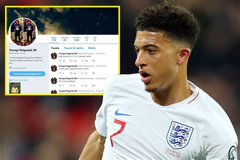 Jadon Sancho England Star Claims Hilarious Old Twitter Account Is Not