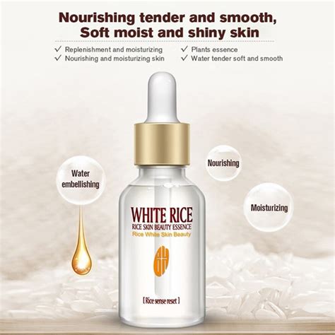 15ml White Rice Whitening Serum Face Moisturizing Cream Anti Wrinkle