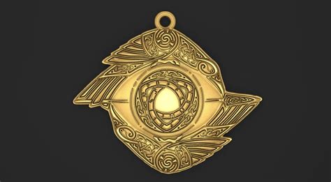 Odin Eye Pendant 3d Model 3d Printable Cgtrader