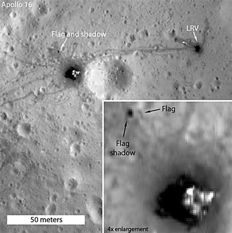 Bandeiras americanas na Lua são fotografadas do espaço DA TERRA PARA