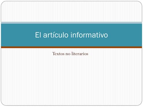 El Art Culo Informativo