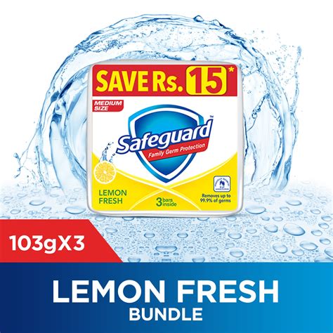 Buy Safeguard Lemon Fresh Soap 95gm Pack Of 3 Available Online At Best