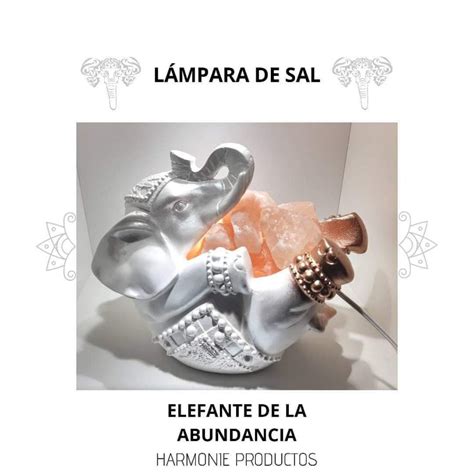 L Mpara De Sal Elefante De La Abundancia Harmonie Productos