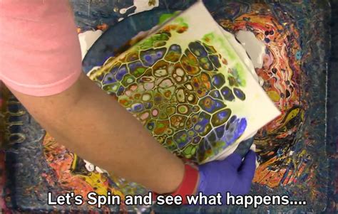 Super Fun Swipe And Spin Acrylic Paint Pouring Technique