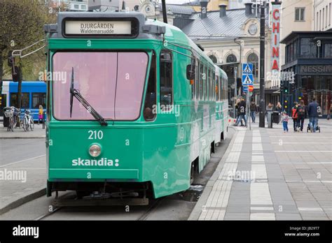 Tram In Norrmalmstorg Square Stockholm Sweden Stock Photo Alamy