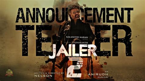 Jailer Announcement Teaser Superstar Rajinikanth Nelson