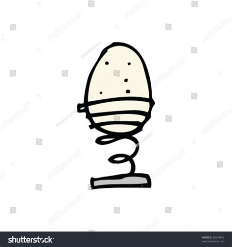 Boiled Egg Cartoon Stock Vector Illustration 53040340 : Shutterstock