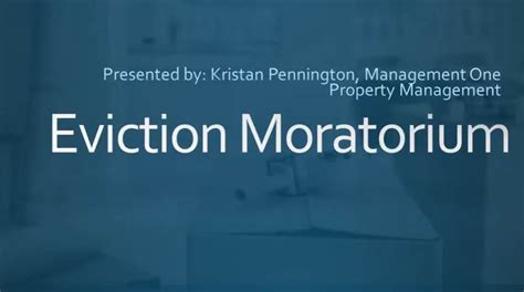 Eviction Moratorium What Does This Mean For Landlords Management