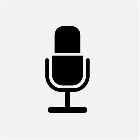 Microphone Icon Png Vector Art At Vecteezy