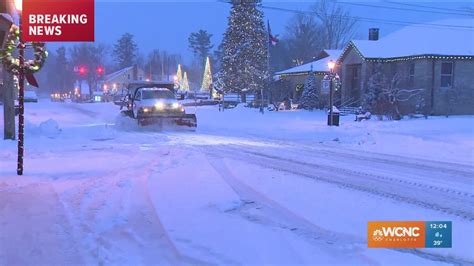 Winter storm dumps heavy snow in NC mountains, up to 1" possible in ...