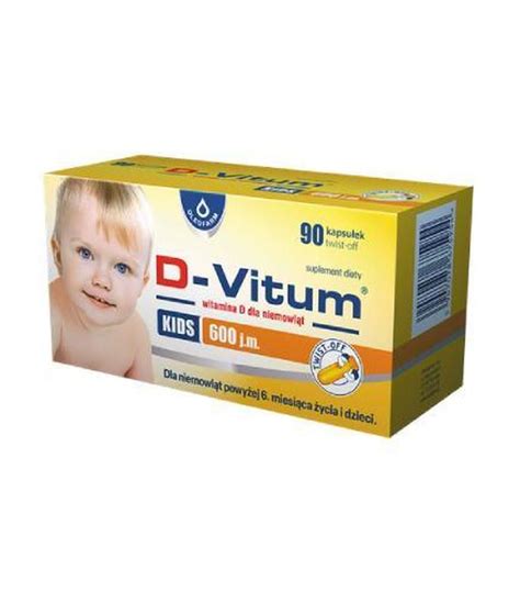 OLEOFARM D Vitum KIDS 600 j m 90 kapsułek