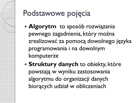 Ppt Algorytmy I Struktury Danych Powerpoint Presentation Free