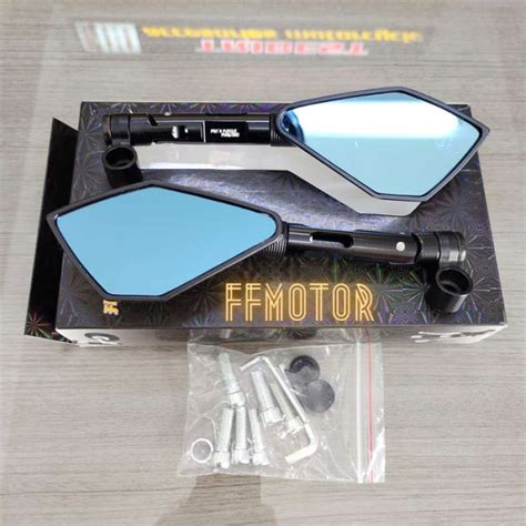 Promo Spion Tomok Tone Cnc Full Black Universal Seaesaw Diskon