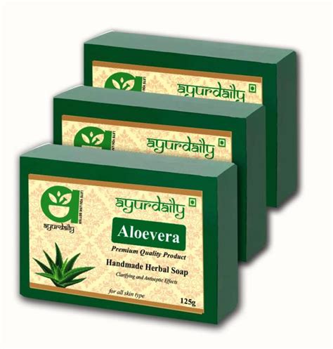 Ayurdaily Herbal Aloevera Soap G Pack Of Soap Herbal Soap