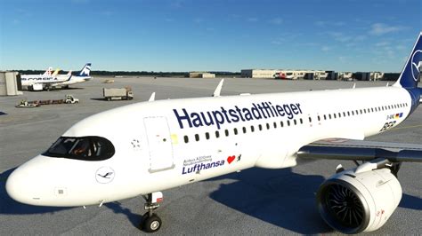 A32nx 4k Lufthansa Hauptstadtflieger D Ainz Livery For Microsoft