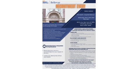 Bellevue Recruitment Event NYC Health Hospitals