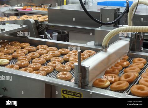 Krispy Kreme Doughnuts Production In Seoul South Korea Stock Photo Alamy