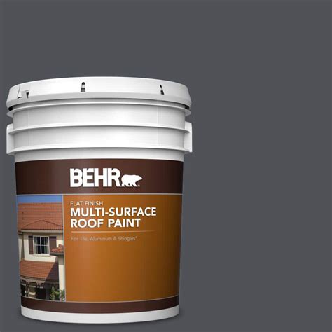 Behr Gal N Orion Gray Flat Multi Surface Exterior Roof Paint