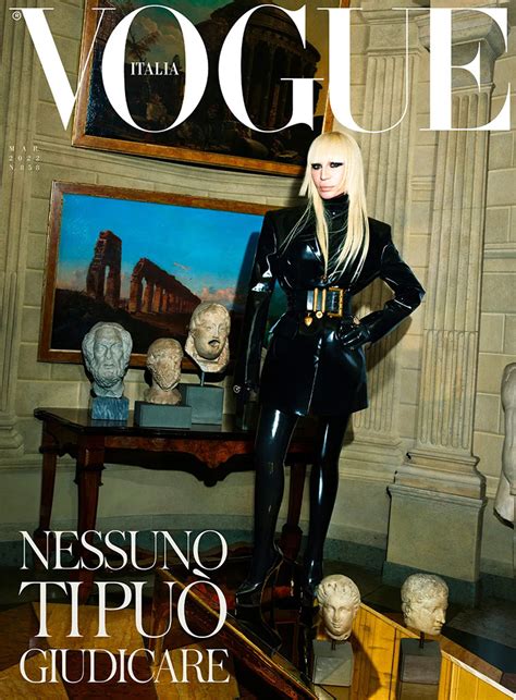 Donatella Versace Is The Cover Star Of Vogue Italia March 2022 Issue