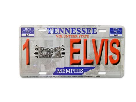 Elvis License Plate - 1ELVIS | Mid-South Products