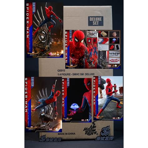 參號倉庫 現貨 野獸國 豪華版 Hot Toys QS 蜘蛛人 返校日 彼得帕克 禿鷹 機械翅膀 蝦皮購物