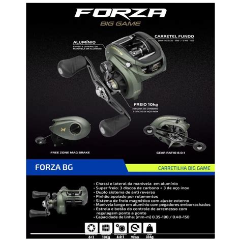 Carretilha Forza Bg Rota Fishing